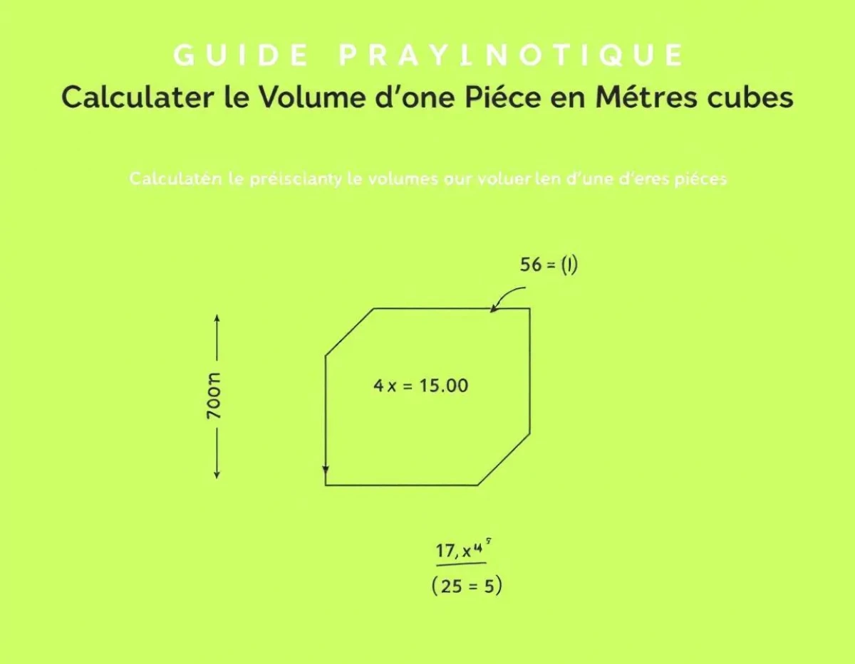 Guide Pratique: Calculer le Précisément le Volume d'une Pièce en Mètres Cubes
